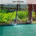 MAXWAVE 18 Pack 12" x 12" Modular Interlocking Floor Mats, Soft PVC Non-Slip Drainage Tiles, Splicing Rubber Cushion Flooring for Deck, Shower, Pool, Basement, Shed, Indoor and Outdoor Use