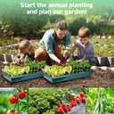 Seed Starter Tray, Seed Starter Kit with Grow Lights, Color Change Grow Lights for Seed Starting Kit, 3 Timming Set, Indoor Plant Growing Kit for Gardeners, Germination Trays Kits, Gardening Gifts