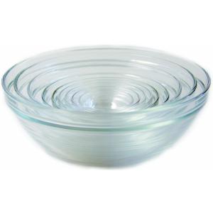 Duralex Made In France Lys Stackable 9-Piece Glass Bowl Set,Clear (9 Piece Set)