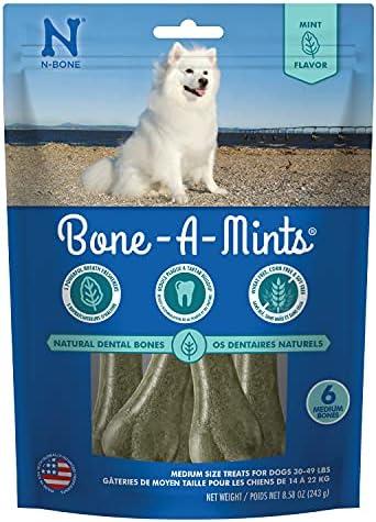 Bone-A-Mints All Natural, Wheat-Free Breath Freshening Bone, 8.58-Ounce, Medium, 3 Pack, BBD: 05/22/2026