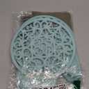 Oven Mitts and Pot Holders Sets, Silicone Heat Resistant 600F, Soft Lining Good Grip, Oven Gloves and Trivet Mats 4 Piece Set, Aqua Sky