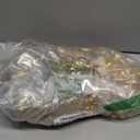 Hungdao 4 Pcs Glitter Inflatable Pool Float Tube Confetti Swim Ring and Glitter Beach Ball Confetti Inflatable Beach Ball for Adult Teens Summer Pool Favor(Gold)