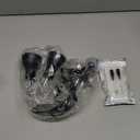 Heat Lamp for Reptile,UVA UVB Light for Turtle, Bearded Dragon Basking Light Bulbs, Dimmable 360 Gooseneck UV Heating Lamp W/ G9 Mini Halogen Bulbs 60W (White*2Red*2) for Tortoise/Snake/Lizard