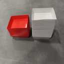 Yaomiao 100 Pcs Christmas Charcuterie Boxes with Ropes Cards, Christmas Food Box with Clear Lids, Disposable Paper Bakery Square Dessert Containers for Xmas Party Favor Cookie Cake Sandwich (Classic)