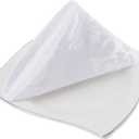 EHouseHome Damask Jacquard Cloth Napkins Waterproof Spillproof Polyester Fabric Napkins,White,Set of 4, 17 x 17 Inch