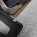 CLT Black Shelf Bracket, 10 Quarter Inch (1/5") Thick- Max Load: 330 lb Industrial Modern Farmhouse Heavy Duty Corner Brace Joint Right Angle Bracket for Table Bench, Space Saving DIY, Pack of 4