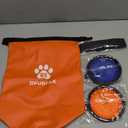 zip Roll Top Pet Food Storage Bag with Travel Bowl(32 Cup) - Dog Food Travel Bag Waterproof Kibble Container for Camping Road Trips Dog Boarding Weekend Getaways Machine Washable 5L Orange