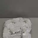 8 Pcs 9.8in Christmas Poinsettia Decorations Artificial Velvet Flowers Christmas Glitter Poinsettia Flower Picks with Stems for Xmas Tree Ornament DIY Wreath Xmas Party Supplies (White)