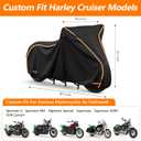 420D Motorcycle Cover for Sport Model Harley Davidson Sportster S, Sporster 883, Nightster Special, Superlow, Superlow 1200T, 1200 Custom,Outdoor Bike Cover Windproof Heavy Duty Waterproof Protection