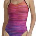 TYR Women's Durafast Elite Cutoutfit Swimsuit (30, Pink Ombre)