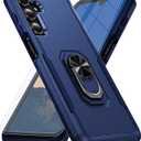 for Samsung Galaxy A17/A26 5G Phone Case [15 FT Military Grade Drop Protection] with 2x Tempered Glass Screen Protector, Heavy-Duty Shockproof Magnetic Kickstand Case for Galaxy A17/A26 5G (Dark Blue)
