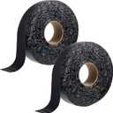 Fabbay 2 Rolls 1.97 Inch Asphalt Crack Filler Tape Asphalt Tape for Driveway Repair Joint and Crack Sealer for Tarmac Parking Lot Roof Cement Road, 50 Feet Each Roll, 2.5 mm Thick