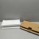 LAUCHUH Large 3 Tier Serving Stand Tiered Serving Trays with Collapsible Sturdier Rack Porcelain Serving Trays and Platters for Fruit Dessert Presentation Easter Party Display Set, 14 Inch (Gold)