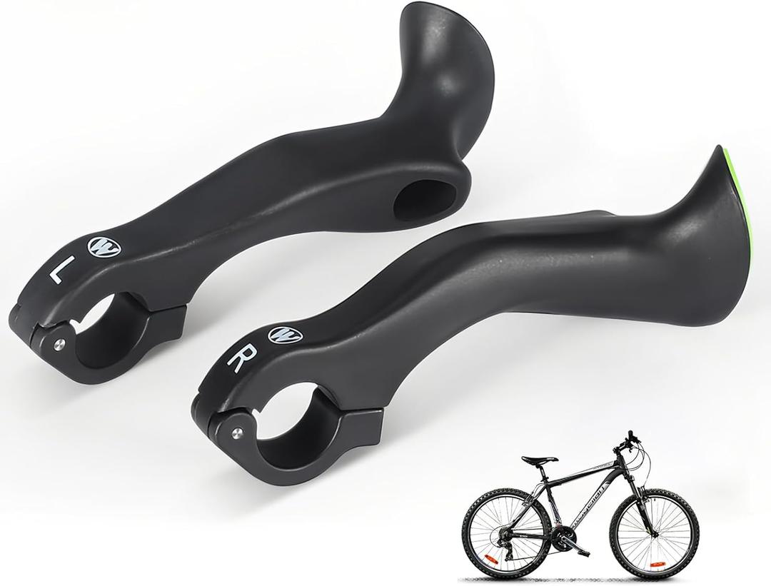 Mountain Bike Handlebar Ends Ergonomic Anti-Slip MTB Mountain Bike Road Cross Bicycle Handlebar Extender Bicycle Bar Ends for 21.8-22.8mm Handlebars Mountain Bike Handlebar Ends Ergonomic Anti-Slip MTB Mountain Bike Road Cross Bicycle Handlebar Extender Bicycle Bar Ends for 21.8-22.8mm Handlebars