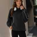 ZAFUL Women's Seam Oversized Hoodies Fleece Comfy Sweatshirts Fall Fashion Casual Pullover Tops 2025 Winter Clothes, XL