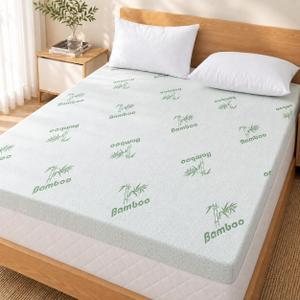 SheRest Cooling Firm Memory Foam Mattress Topper 3 Inch King Size