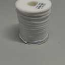 Cheriswelry 21.87 Yards 5mm Elastic Nylon Cord Flat Stretch Beading Strings Chinese Knotting Cord Soft Band Rope Braided Fabric Threads for DIY Crafting Sewing Macrame Jewelry Making Creamy White