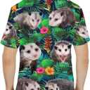 Mushroom Hawaiian Shirts for Men Women, Mushroom Shirt, Mushroom Button Down (L)