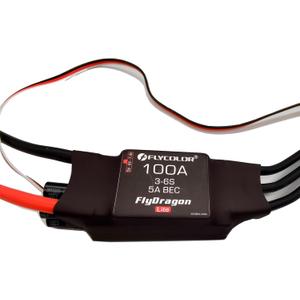 100A ESC 3-6S Electric Speed Controller 5v/6v/7.4v 5A BEC with XT90 & 4.0mm Bullet Plugs for RC Drone Airplane Brushless Motors