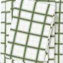 Great Bay Home Flannel Sheets Queen Size - 100% Turkish Cotton, Double-Brushed, Plaid and Stripe Bed Sheet Set - Ultra-Soft, Cozy, 4-Piece Bedding Set (Block Plaid - Green/Grey)