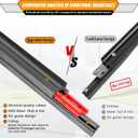 OEM Windshield Wiper Blade Replacement for GMC Jimmy Chevrolet Blazer 1995-2005 Ford Explorer Mercury Mountaineer 2006-2010 Original Equipment All-Season Rear Wiper Blade Set 20+20+13 (Set of 3)