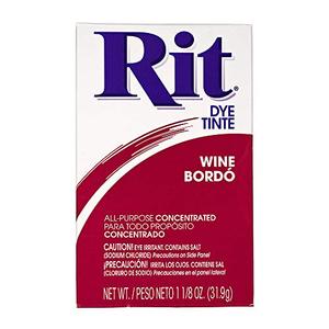 All Purpose Concentrated Rit Dye Powder Single Pack for Clothing, Décor, and Crafts – Wine