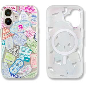 Sonix Case for iPhone 16 | Compatible with MagSafe | 10ft Drop Tested | Passport Stamps