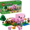 LEGO Minecraft The Baby Pig House Toy Figures and Playset - Building Minecraft Toy for Kids, Boys and Girls, Ages 7+ - Gift for Birthdays - with 2 Minifigures for Pretend Play - 21268