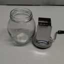 RSVP International Endurance Vintage Inspired Nut Grinder, 1.25 Cup Capacity, Glass Bottom