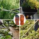 ZLUXURQ Gardening Gloves for Women and Men, Work Gloves for Yard Work (Small-8.38'', Tangerine(touchscreen))