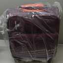 Hanke 16 Inch Underseat Carry On Luggage with Spinner Wheels Airline Approved, Small Rolling Suitcase Softside Underseater Lightweight TSA Travel Roller Suitcase Carry-On Bag(Purple)