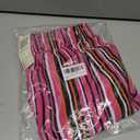 SANDY & SID 2025 Summer Womens Shorts Dressy Elastic Waist Pull On 5 Inch Inseam Pockets High Rise Stretchy Beach Casual Wear (Pink, M)