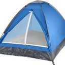 2 Person Outdoors Camping Tent with Rain Fly and Carrying Bag - Lightweight Outdoor Pop Up Tents for Camping Essentials, Music Festivals, Backpacking, Hiking, or Beach Shelter by Wakeman Outdoors