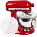 Bowl Cover Compatible with KitchenAid 4.5-5 Qt Tilt-Head Stand Mixer Bowl Covers with Extra Pouring Window, Dishwasher Safe Lid to Prevent Spilling (Pack of 1)