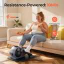 Under Desk Elliptical Exercise Machine, Electric Elliptical for Seniors with 10 Level Adjustable Resistance & Speeds, Quiet Portable Elliptical Machine with Remote for Home Office