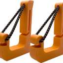 1 Pair Molle Hook for Saddle Hunting - Plastic Clips for Bow Storage, Climbing Sticks, and Tactical Gear with Easy Installation on Molle Platforms (Orange)