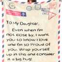 UFOORO Mothers Day Blanket Gifts for Daughter, 55"X70" Special Day to My Daughter Blanket from Mom, Gift from Mom on Valentines Birthday Mothers Day Throw Blanket Gift