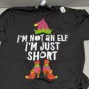 I'm Not An Elf I'm Just Short Shirt Women Girl Matching Elf Long Sleeve T-Shirt, S