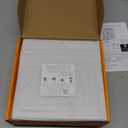 10 inch Rain Shower Head with Handheld Spray Stainless Steel, High Pressure Square Rainfall Showerhead Combo with 6 Handheld Sprayer, Detachable Shower Heads Waterfall Shower for Bathtub (Silver)