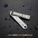 4 x FERYES Nail Clippers Set - Premium Quality Stainless Steel Toenail and Fingernail Clipper for Manicure - 4PCS Nail Care Tool Kit