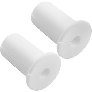 Hordion 2 PCS Wall Grommet, 3/4" Silicone Wall Bushings Waterproof Cable Feed Through Bushing Grommet for Cable Routing Kit Accessories, White