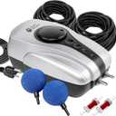 AquaMiracle Koi Pond Aerator for Pond up to 1000 & 2000 Gallons, All-in-One Pond Air Pump Aeration Kit with Air Stones Airline Tubing Check Valves