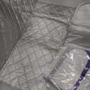 The Quilted Bear Mini Iron, Rest & Ironing Mat,  Lightweight Ironing Mat Travel Essentials for Wrinkle Free Clothes & Effortless Quilting (Black)