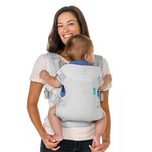 Infantino Flip 4-in-1 Light & Airy Convertible Baby Carrier, Adjustable, Ergonomic Babywearing, Registry Essential, Baby Carrier for Newborn to Toddler
