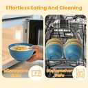 Homienly Plastic Bowls Alternative, Unbreakable Wheat Straw Cereal Bowls 8 PCS - Microwave & Dishwasher Safe Bowl for Cereal, Snack, Rice, Salad, Soup Bowls for Kitchen, Camping, Party(Muliti,26 OZ) (Multicolor)