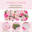 Pack of 10 Wedding Arch Decorations, 20.47 inch Artificial Flower Table Centerpieces Floral Arrangement for Wall Backdrop Party Bridal Shower Event Decor - Pink