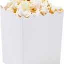 Juvale 100 Pack Mini Popcorn Boxes for Party, Bulk White Popcorn Containers for Movie Night Decorations (3 x 4 In) - Carnival Decor