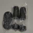 Electric Salt and Pepper Grinder Set Automatic Battery Pepper Mill Shakers Adjustable Coarseness Upgraded Larger Capacity with Led Home and Kitchen Appliances Birthday Gifts for Women Mom (Black/Black)