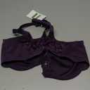 MELENECA Women's Racerback Front Closure Full Coverage Unlined Plus Size Underwire Bra (36DD, Purple)