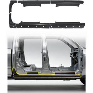 Mountainpeak 6pcs Rocker Panel & Cab Corner Patch Fit for 2014-2018 Chevy Silverado & GMC Sierra Crew Cab 4 Door Rust Repair Body Panel Covers